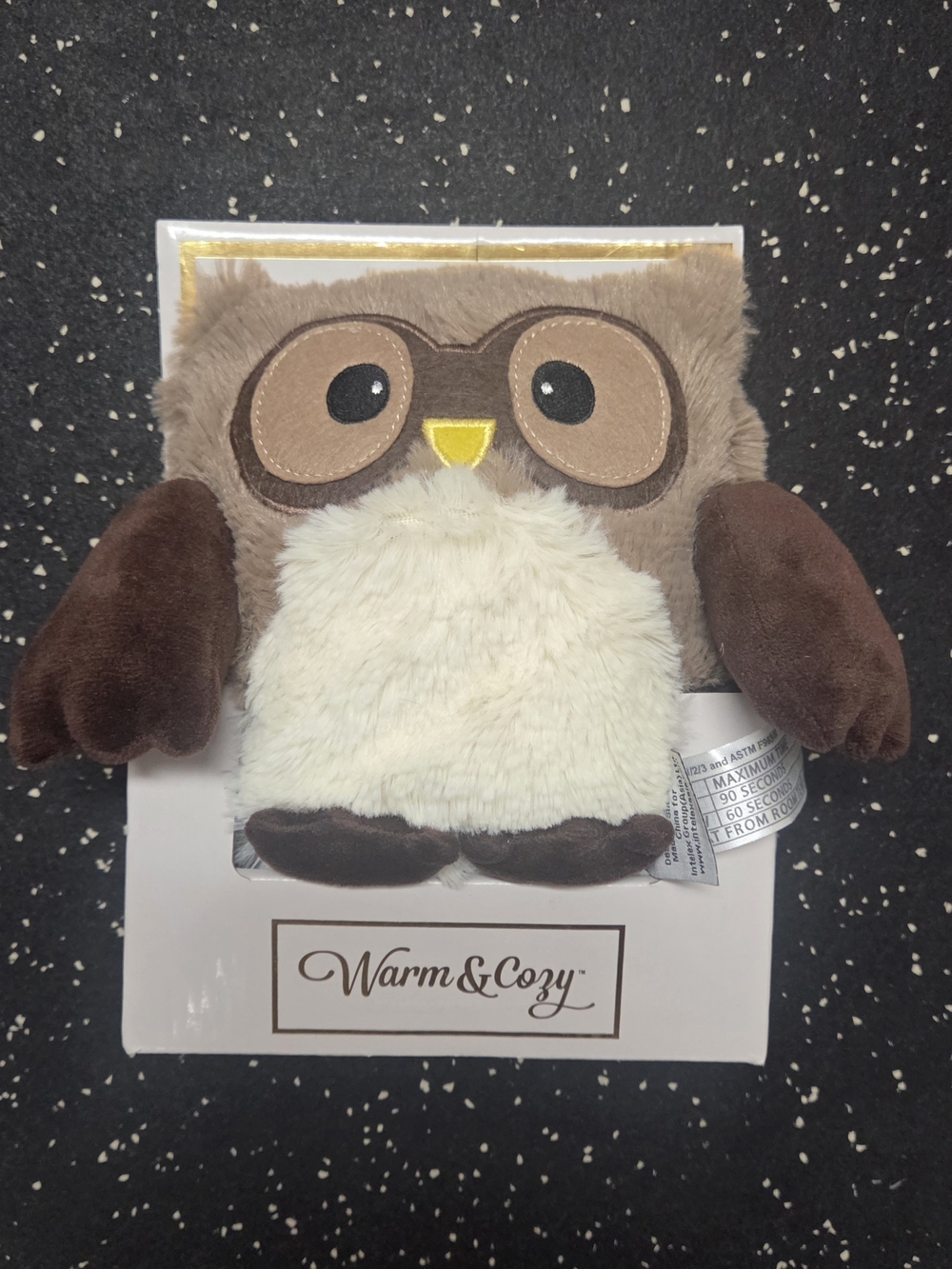 Warm & Cozy Hooty Interlex Microwaveable Plush Owl